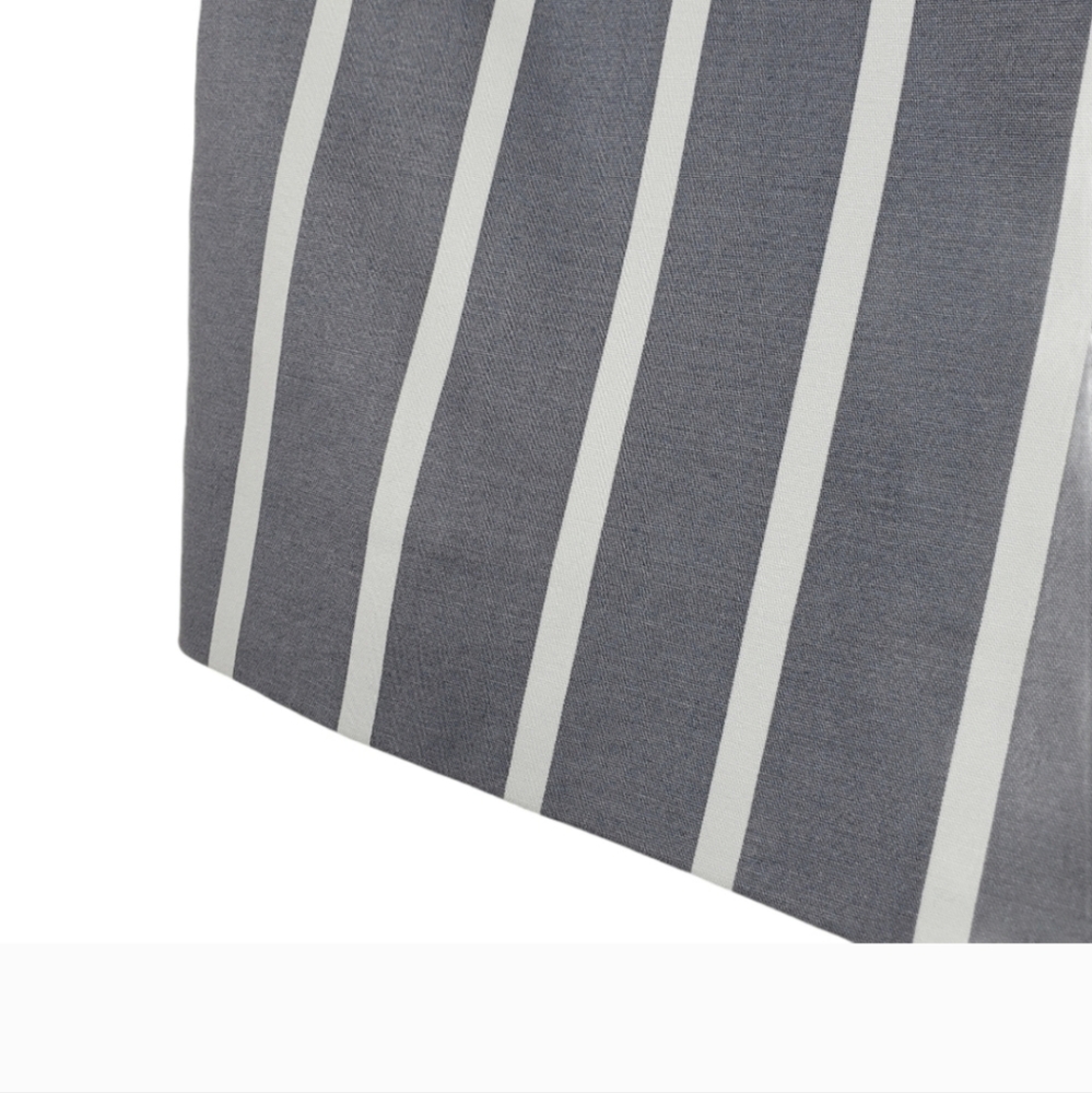 LOFT Grey Stripe Button Shorts 14 - Picture 5 of 7
